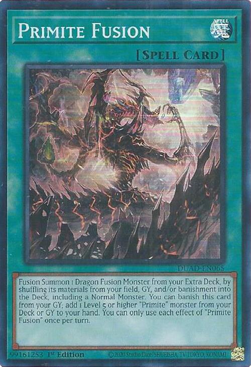 Primite Fusion [DUAD-EN065] Super Rare | Clutch Gaming