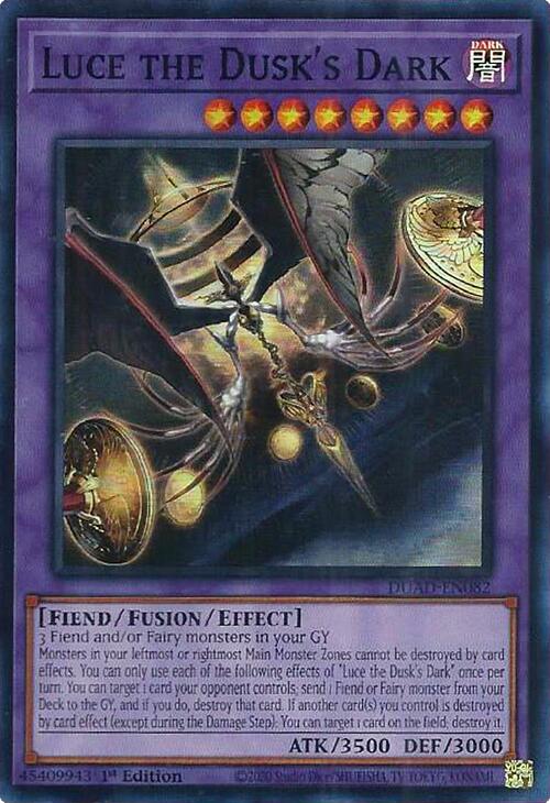 Luce the Dusk's Dark [DUAD-EN082] Super Rare | Clutch Gaming
