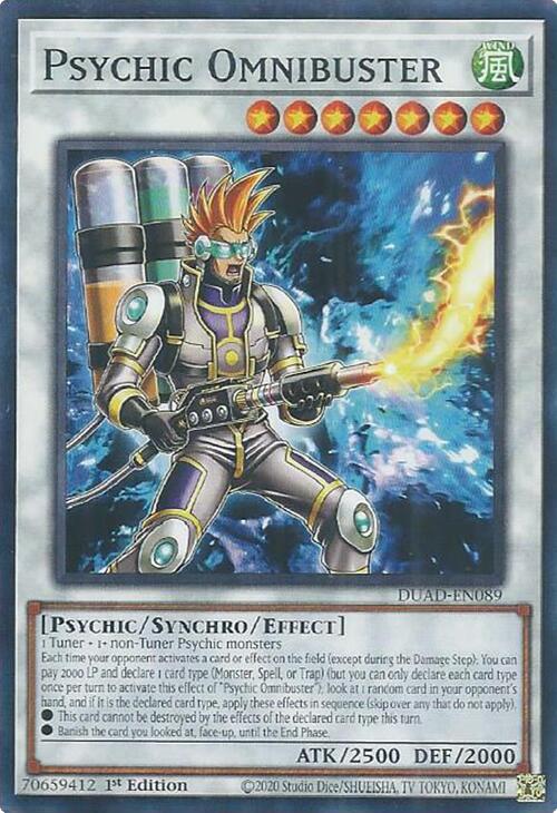 Psychic Omnibuster [DUAD-EN089] Common | Clutch Gaming