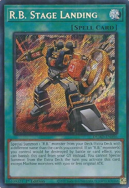 R.B. Stage Landing [DUAD-EN096] Secret Rare | Clutch Gaming