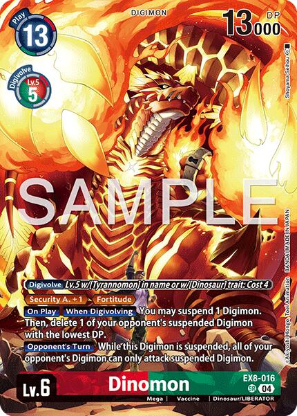 Dinomon [EX8-016] (Digimon Liberator Debuggers set) [Chain of Liberation] | Clutch Gaming