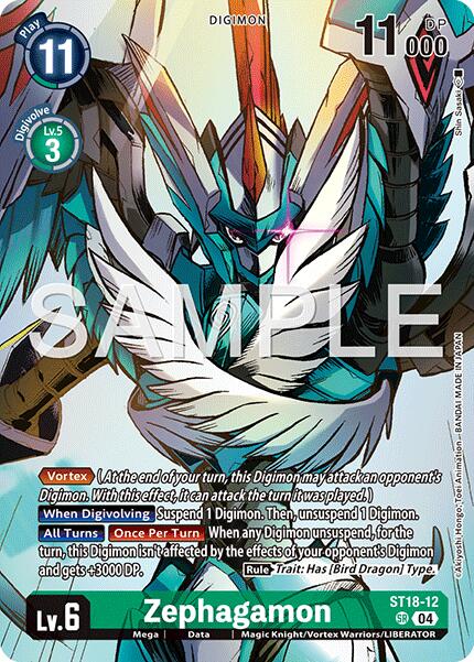 Zephagamon [ST18-12] (Digimon Liberator Debuggers Set) [Starter Deck: Guardian Vortex] | Clutch Gaming