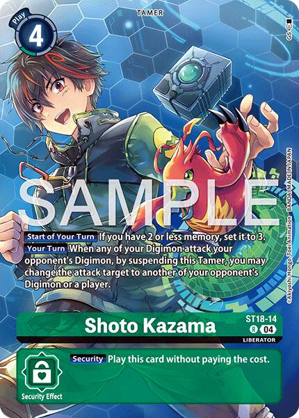 Shoto Kazama [ST18-14] (Digimon Liberator Debuggers Set) [Starter Deck: Guardian Vortex] | Clutch Gaming