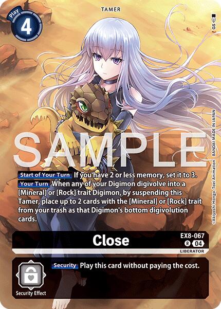 Close [EX8-067] (Digimon Liberator Debuggers Set) [Chain of Liberation] | Clutch Gaming