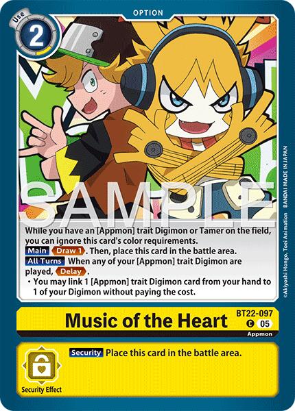 Music of the Heart [BT22-097] [Cyber Eden] | Clutch Gaming