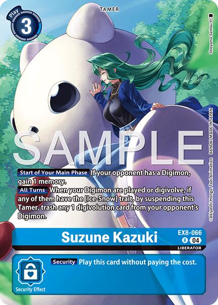 Suzune Kazuki [EX8-066] (Digimon Liberator Debuggers Set) [Chain of Liberation] | Clutch Gaming