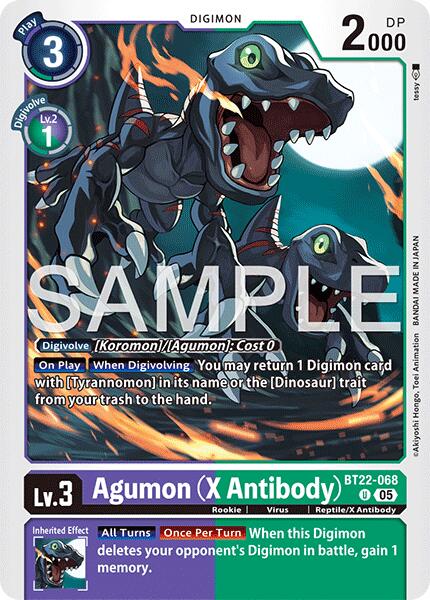 Agumon [BT22-068] (X Antibody) [Cyber Eden] | Clutch Gaming