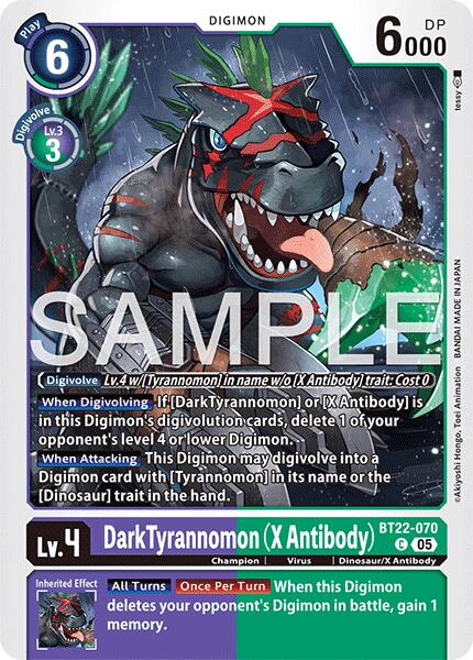 Dark Tyrannomon [BT22-070] (X Antibody) [Cyber Eden] | Clutch Gaming