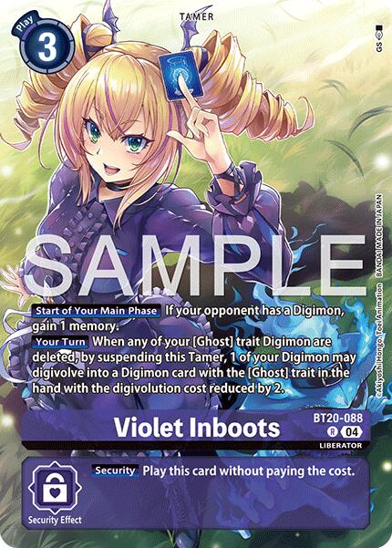 Violet Inboots [BT20-088] - BT20-088 (Digimon Liberator Debuggers Set) [Release Special Booster Ver.2.5 Promos] | Clutch Gaming