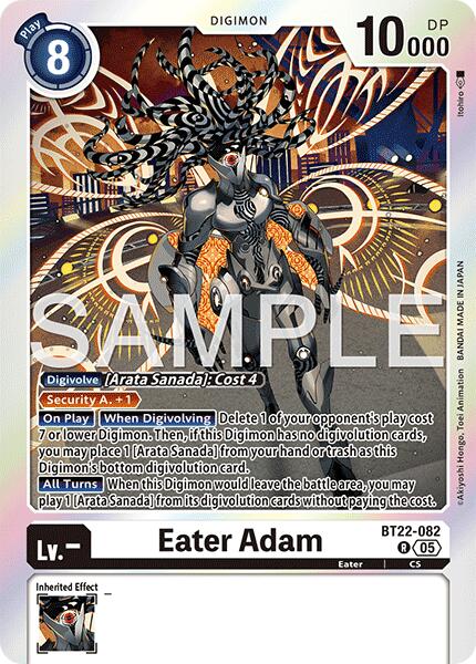 Eater Adam [BT22-082] [Cyber Eden] | Clutch Gaming