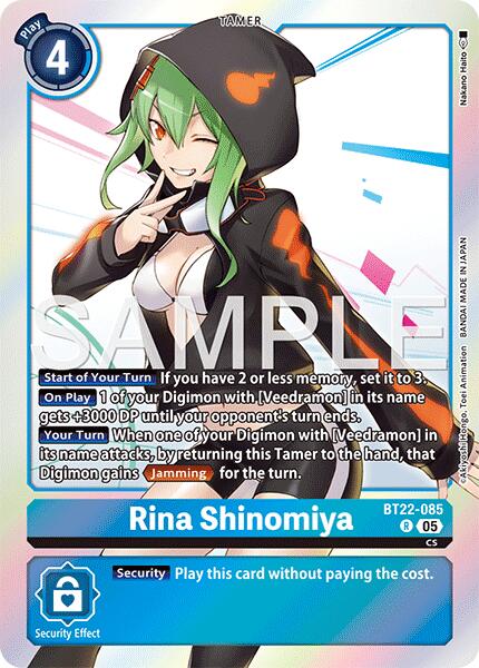Rina Shinomiya [BT22-085] [Cyber Eden] | Clutch Gaming