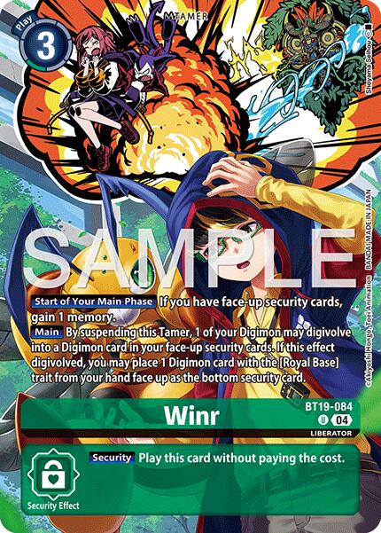 Winr [BT19-084] (Digimon Liberator Debuggers Set) [Release Special Booster Ver.2.0] | Clutch Gaming