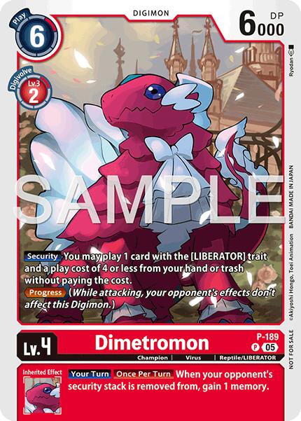 Dimetromon [P-189] (Store Tournament 2025 Vol.3 Participation Pack) [Promotion Cards] | Clutch Gaming