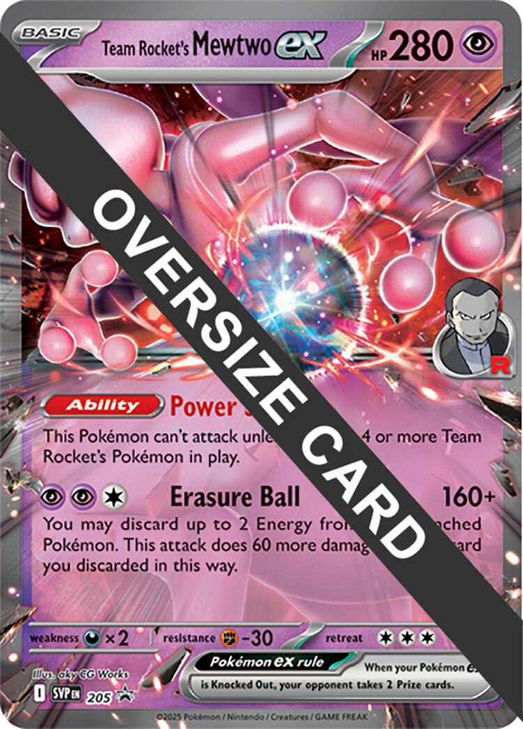 Team Rocket's Mewtwo ex (205) (Jumbo Card) [Scarlet & Violet: Black Star Promos] | Clutch Gaming