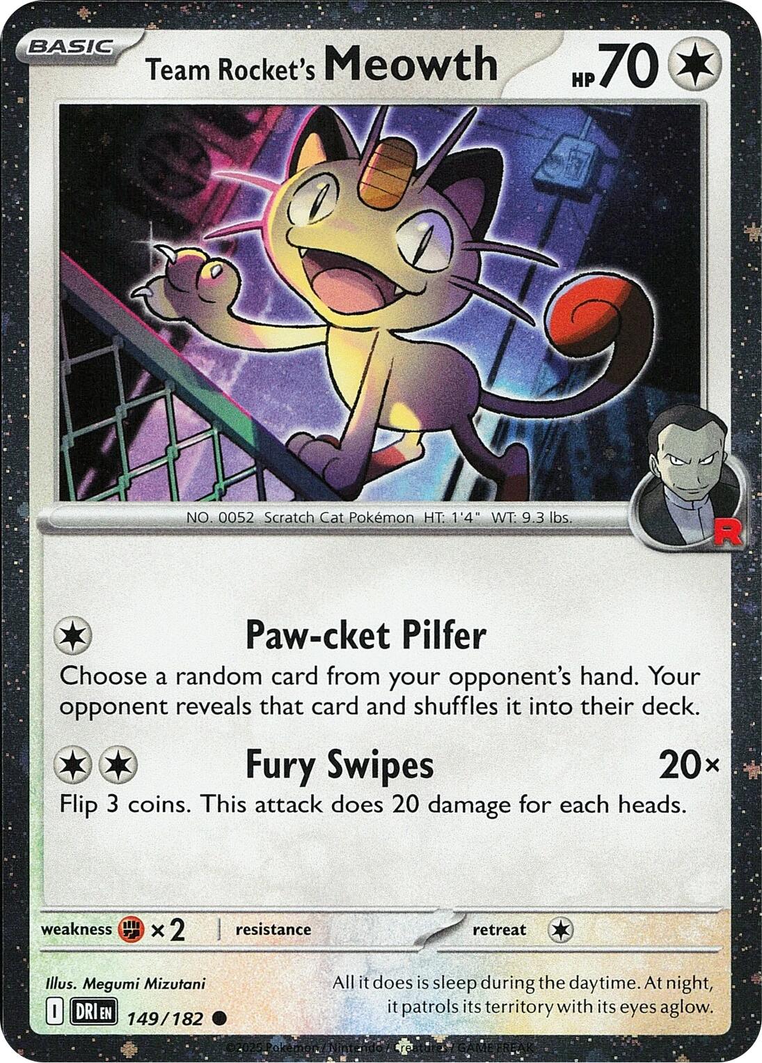 Team Rocket's Meowth (149/182) (Cosmos Holo) [Miscellaneous Cards] | Clutch Gaming