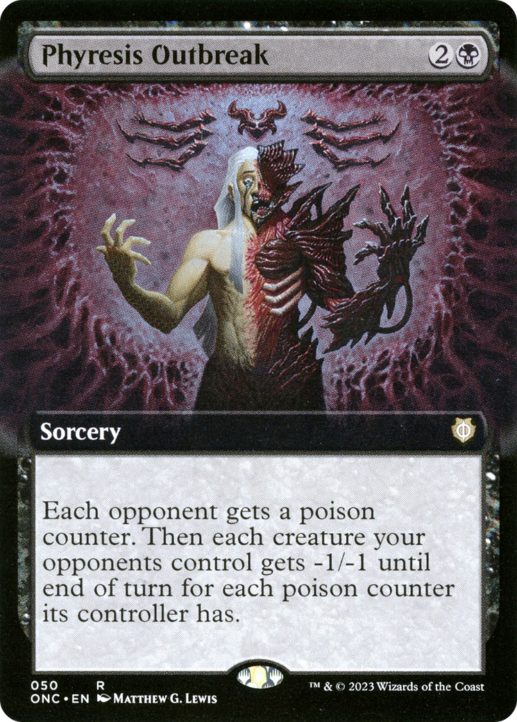 Phyresis Outbreak (Extended Art) [Phyrexia: All Will Be One Commander] | Clutch Gaming