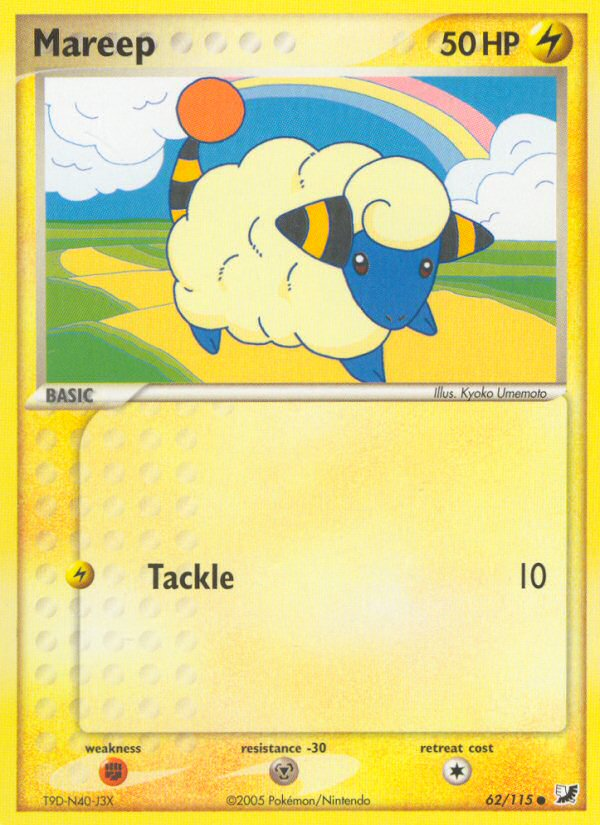 Mareep (62/115) [EX: Unseen Forces] | Clutch Gaming