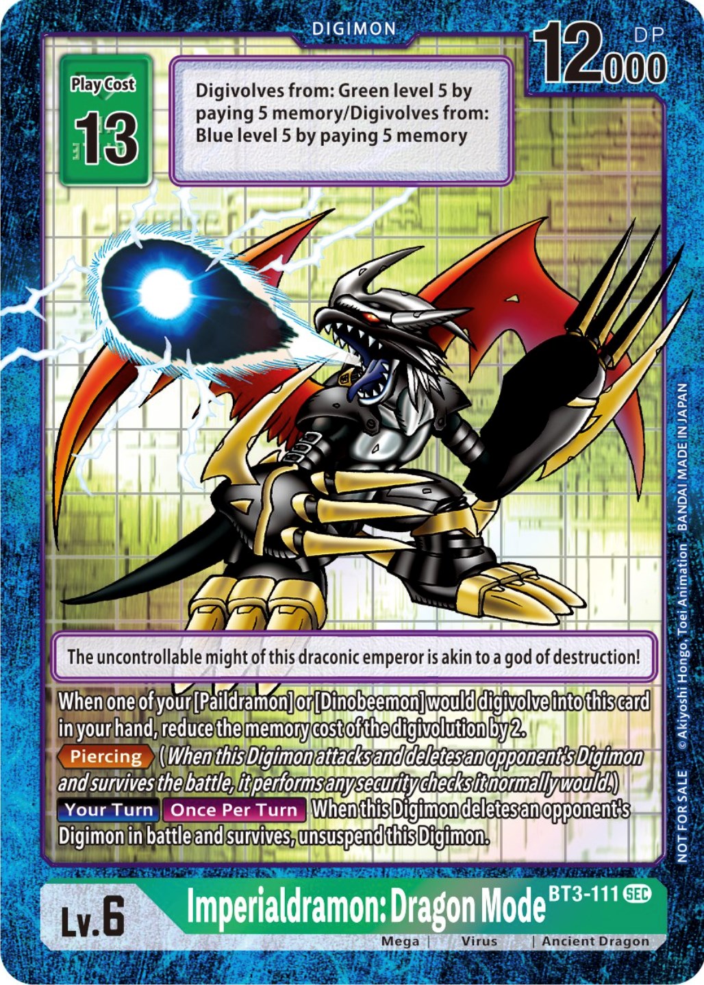 Imperialdramon: Dragon Mode [BT3-111] (Alternate Art) [Draconic Roar] | Clutch Gaming