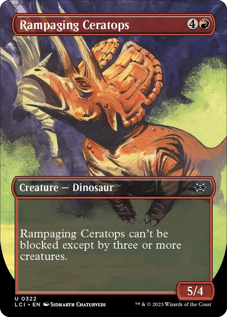 Rampaging Ceratops (Borderless) [The Lost Caverns of Ixalan] | Clutch Gaming