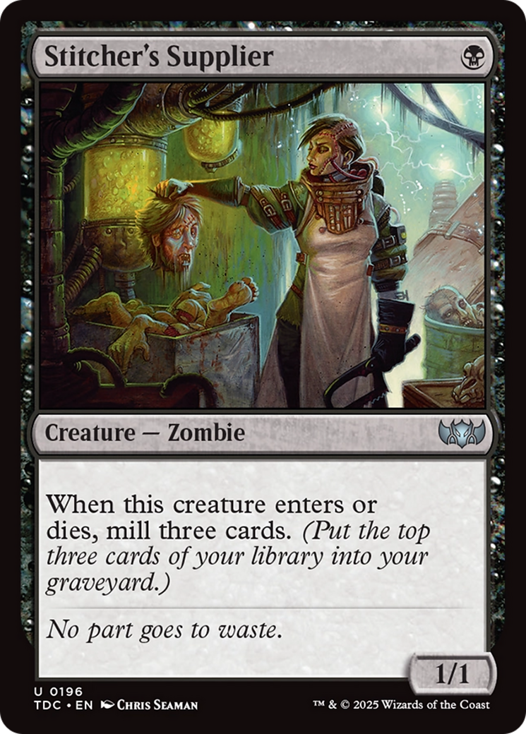 Stitcher's Supplier [Tarkir: Dragonstorm Commander] | Clutch Gaming