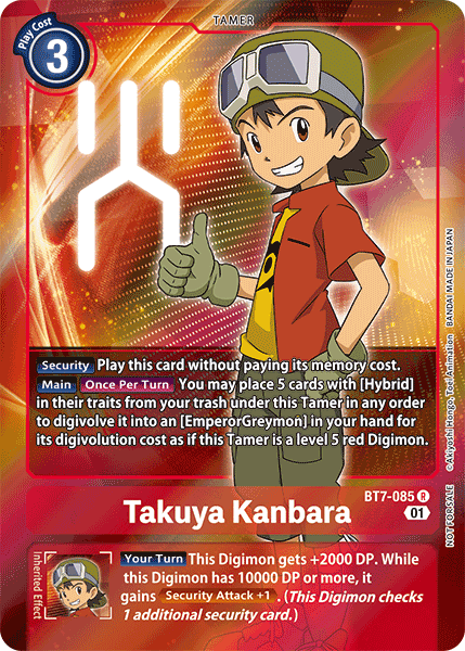 Takuya Kanbara [BT7-085] (Alternative Art - Box Topper) [Next Adventure] | Clutch Gaming