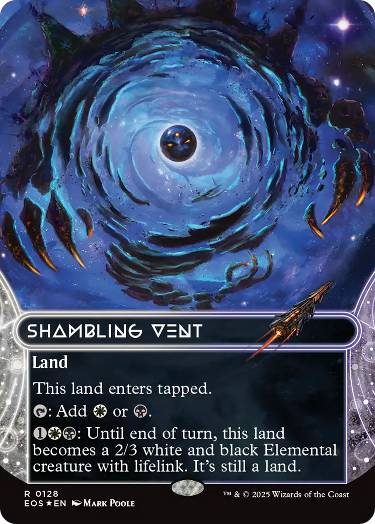 Shambling Vent (0128) (Borderless) (Galaxy Foil) [Edge of Eternities: Stellar Sights] | Clutch Gaming