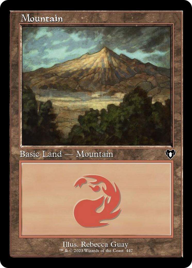 Mountain (447) (Retro) [Commander Masters] | Clutch Gaming