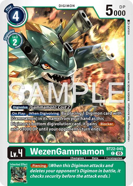 WezenGammamon [BT22-045] [Cyber Eden] | Clutch Gaming