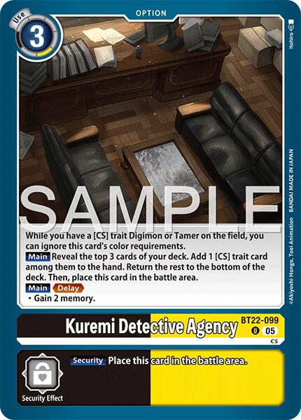 Kuremi Detective Agency [BT22-099] [Cyber Eden] | Clutch Gaming