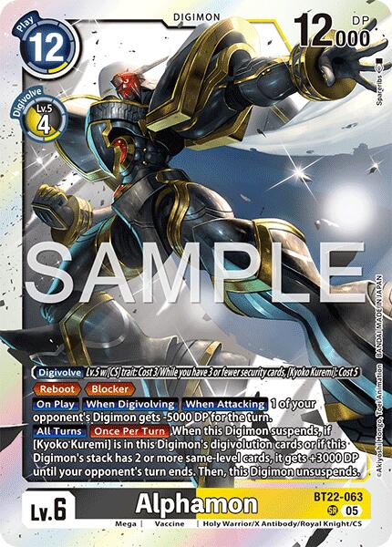 Alphamon [BT22-063] [Cyber Eden] | Clutch Gaming
