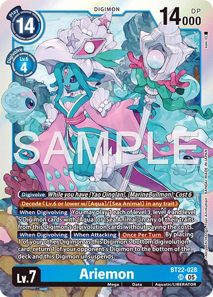 Ariemon [BT22-028] [Cyber Eden] | Clutch Gaming