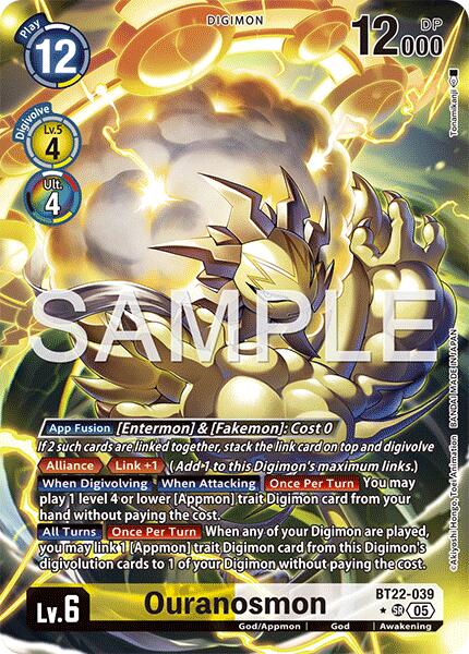 Ouranosmon [BT22-039] (Alternate Art) [Cyber Eden] | Clutch Gaming