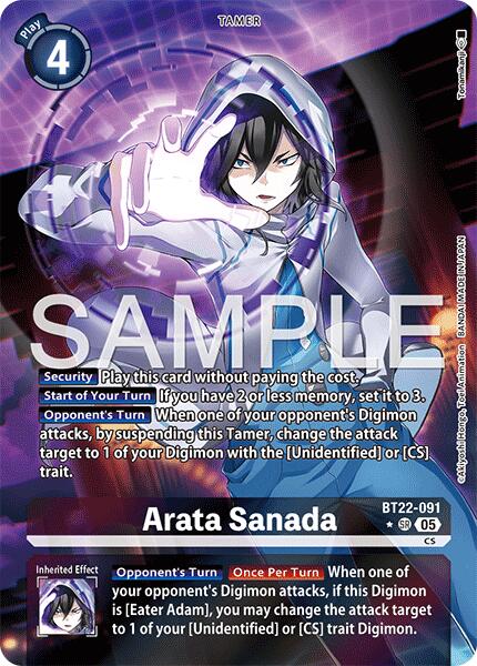 Arata Sanada [BT22-091] (Alternate Art) [Cyber Eden] | Clutch Gaming