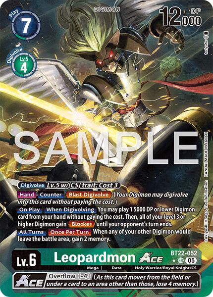 Leopardmon ACE [BT22-052] (Alternate Art) [Cyber Eden] | Clutch Gaming