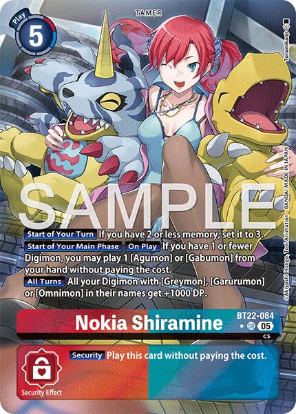 Nokia Shiramine [BT22-084] (Alternate Art) [Cyber Eden] | Clutch Gaming