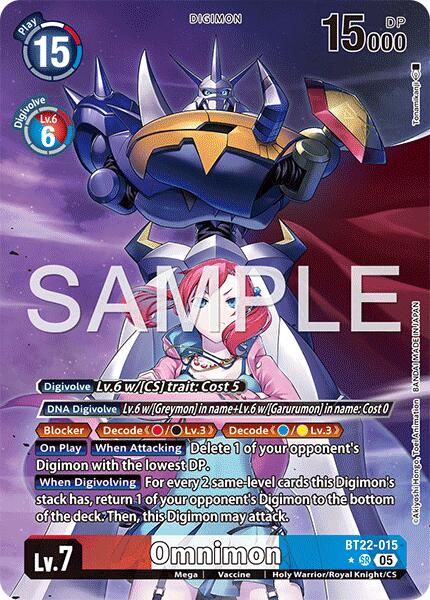 Omnimon [BT22-015] (Alternate Art) [Cyber Eden] | Clutch Gaming