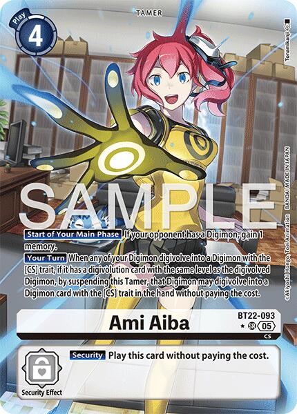 Ami Aiba [BT22-093] (Alternate Art) [Cyber Eden] | Clutch Gaming