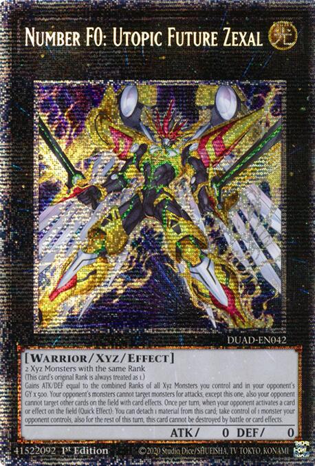 Number F0: Utopic Future Zexal (Starlight Rare) [DUAD-EN042] Starlight Rare | Clutch Gaming