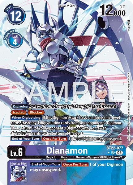 Dianamon [BT22-077] (Alternate Art) [Cyber Eden] | Clutch Gaming