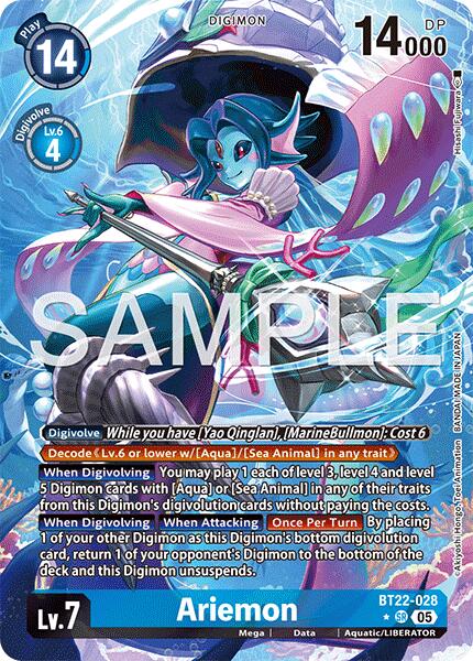 Ariemon [BT22-028] (Alternate Art) [Cyber Eden] | Clutch Gaming