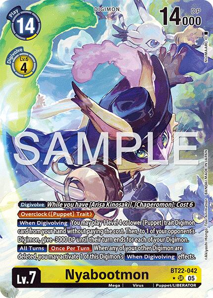 Nyabootmon [BT22-042] (Alternate Art) [Cyber Eden] | Clutch Gaming
