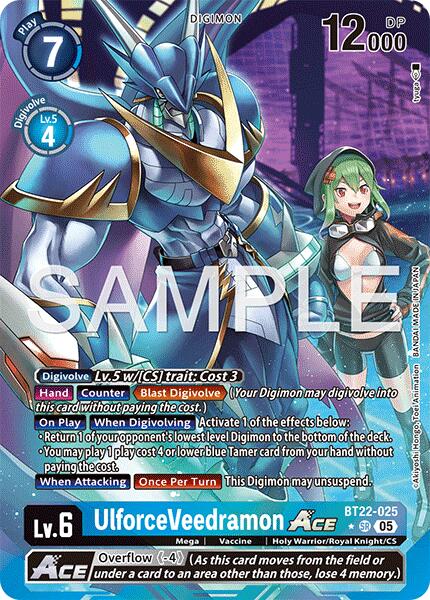 UlforceVeedramon ACE [BT22-025] (Alternate Art) [Cyber Eden] | Clutch Gaming