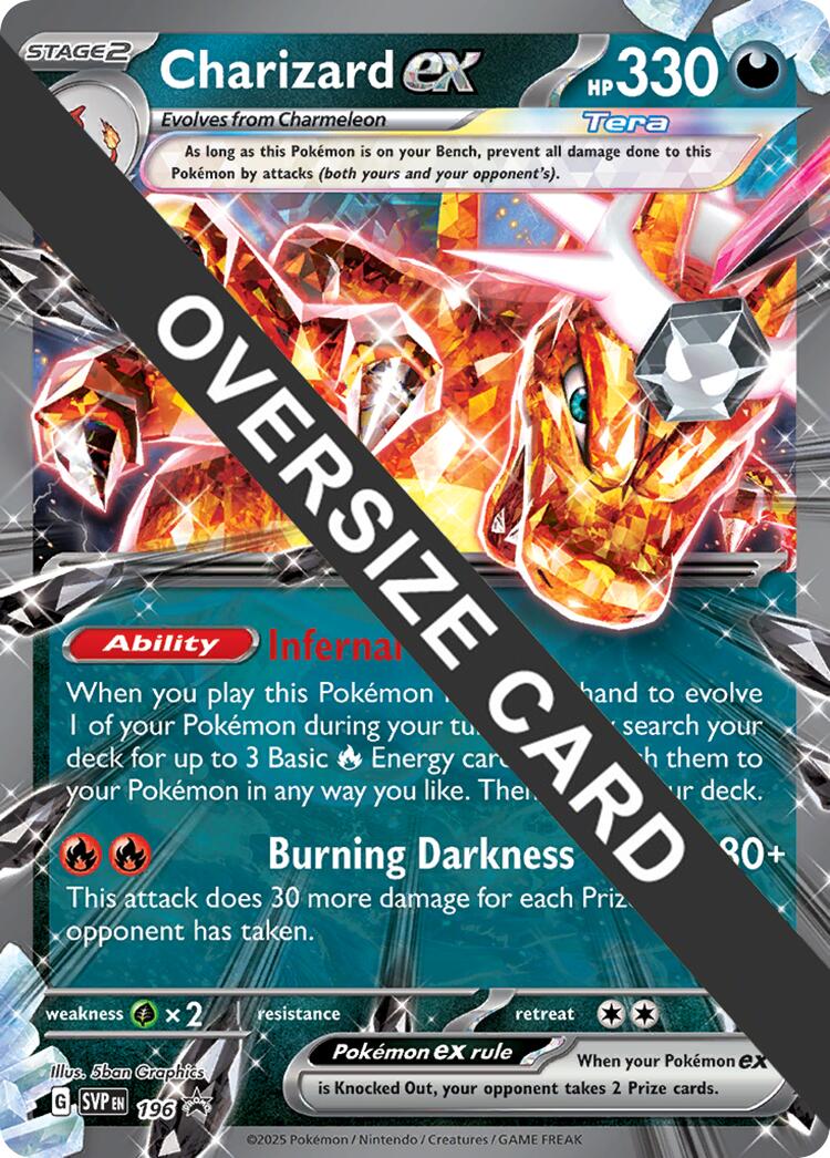 Charizard EX (196) (Jumbo Card) [Scarlet & Violet: Black Star Promos] | Clutch Gaming