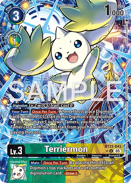Terriermon [BT22-043] (Box Topper) [Cyber Eden] | Clutch Gaming