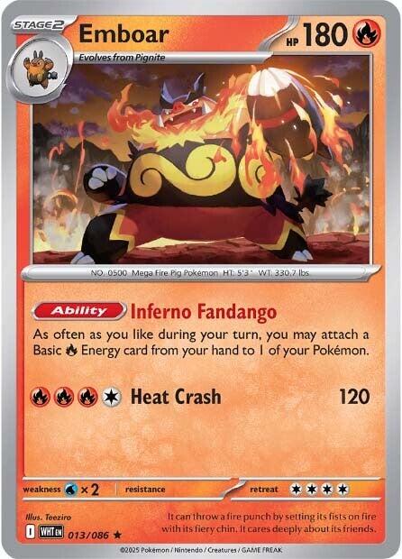 Emboar (013/086) [Scarlet & Violet: White Flare] | Clutch Gaming