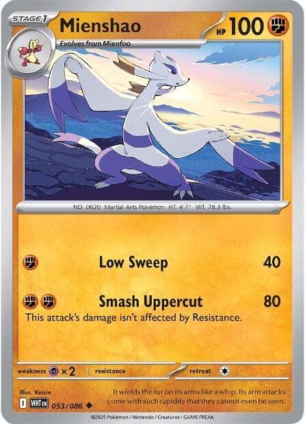 Mienshao (053/086) [Scarlet & Violet: White Flare] | Clutch Gaming