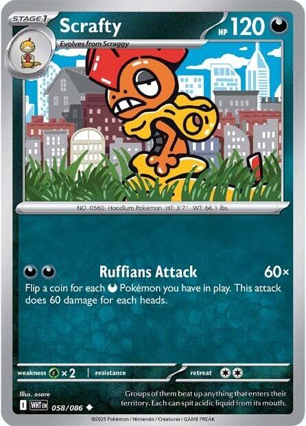 Scrafty (058/086) [Scarlet & Violet: White Flare] | Clutch Gaming