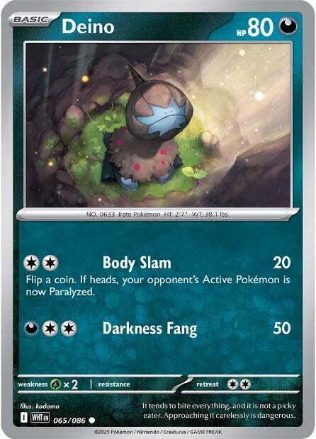 Deino (065/086) [Scarlet & Violet: White Flare] | Clutch Gaming
