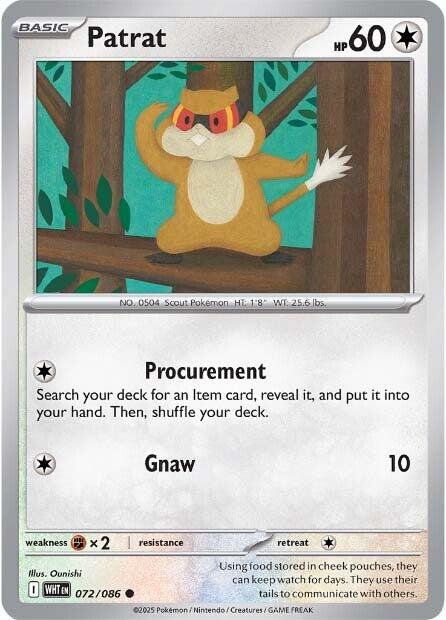 Patrat (072/086) [Scarlet & Violet: White Flare] | Clutch Gaming
