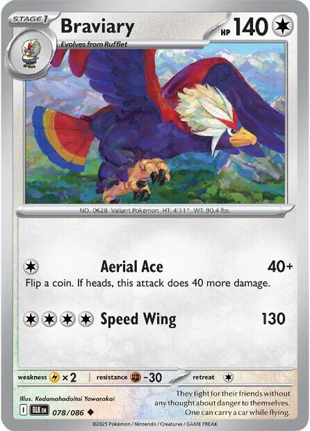 Braviary (078/086) [Scarlet & Violet: Black Bolt] | Clutch Gaming